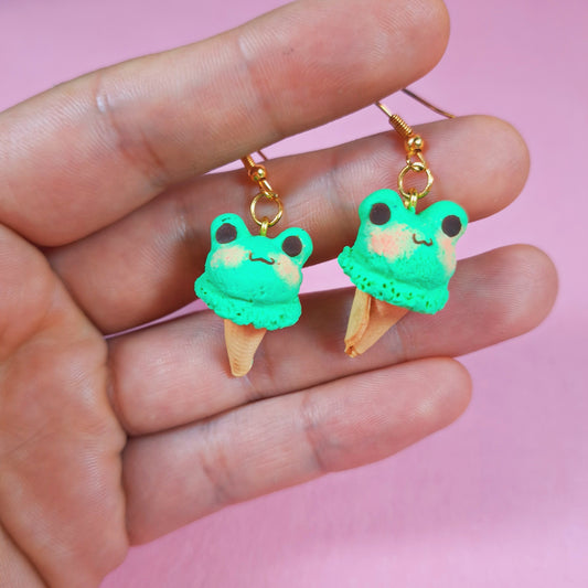 aretes helado ranita