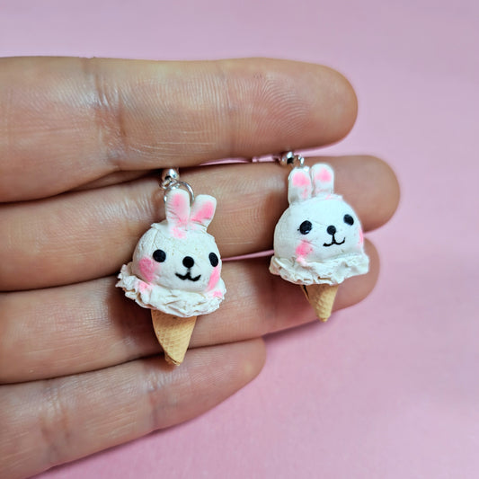 aretes helado usagi hipoalergenicos